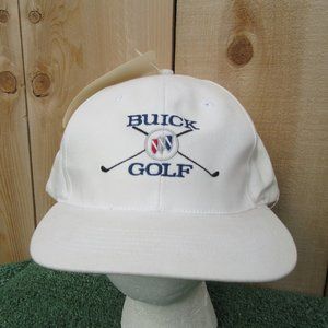 Brand New Vintage Buick Golf White Snapback Baseball Hat Cap